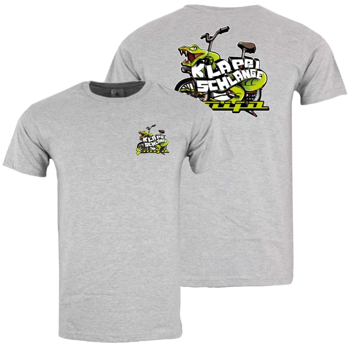 Klappischlange Backprint Grau