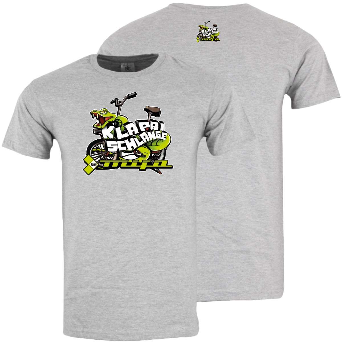 Klappischlange Shirt Grau