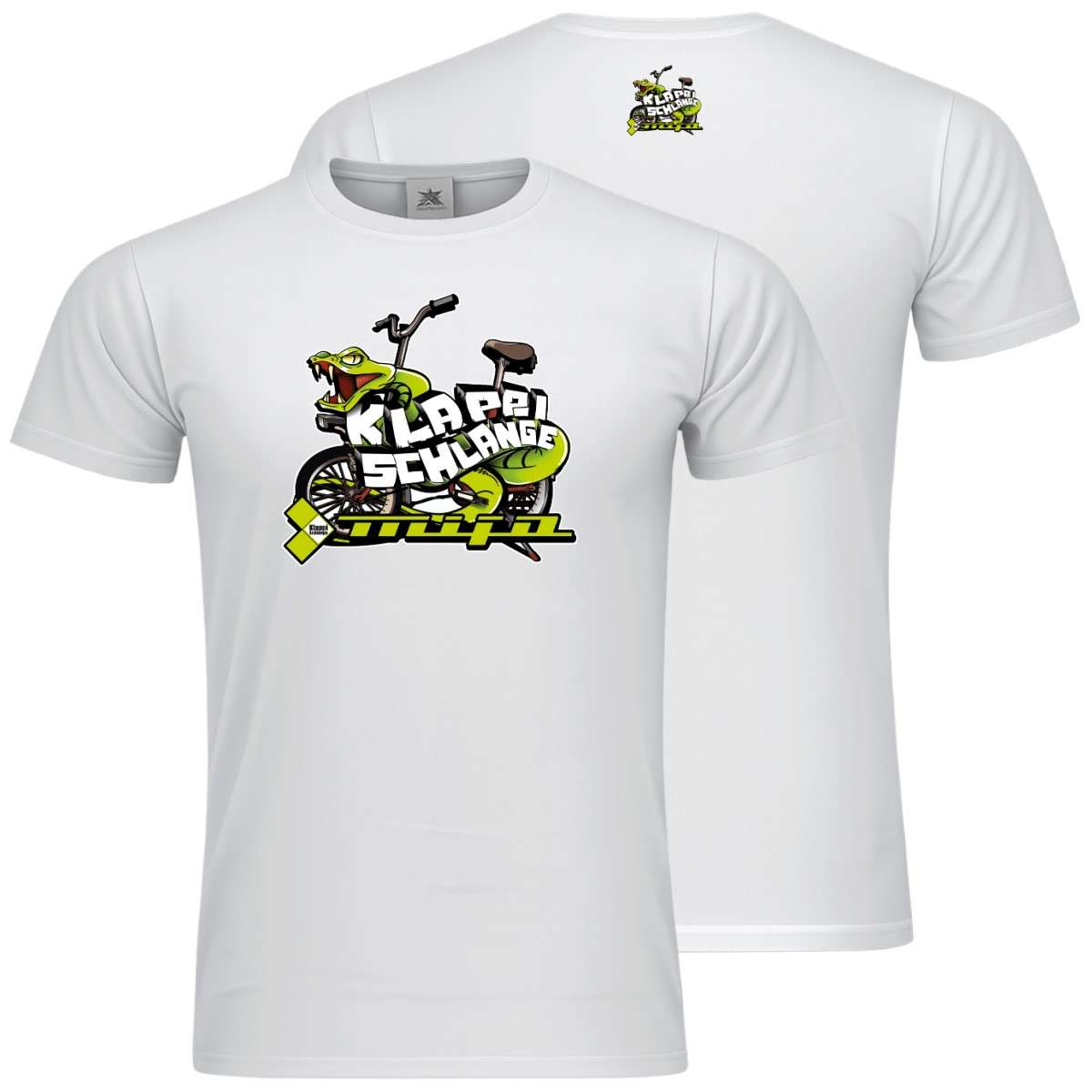 Klappischlange Shirt Weiß